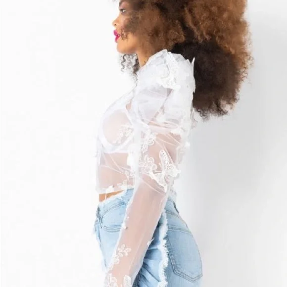 AKIRA sheer top! - Picture 3 of 6